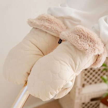 Premium Waterproof Stroller Gloves - Winter Warm Hand Muff Mittens for Pram & Pushchair (2 Pack)