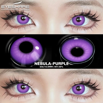 EYESHARE Cosplay White Colored Contact Lenses 2pcs Crazy Red Contact Lenses Anime Black Eye Lenses Halloween Beauty Makeup Lens