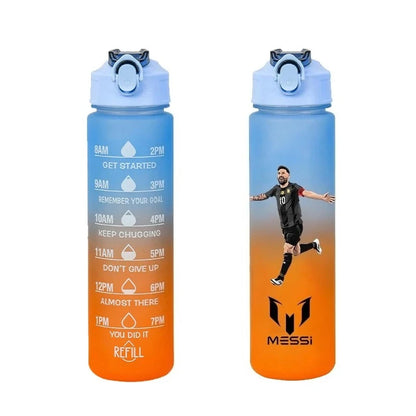 750ml CR7 Sports Water Bottles Anime Football Star Ronaldos Frosted Bottle Outdoor Travel Gym Fitness Jugs Portable Drinking Cup