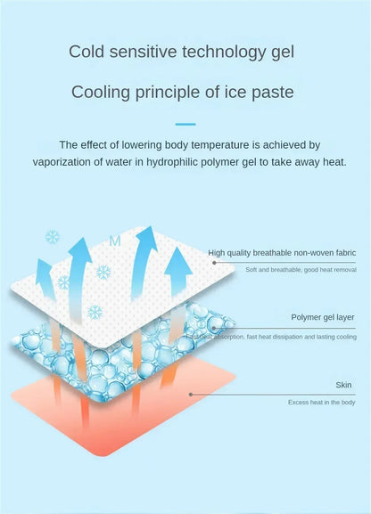 Summer high temperature cooling patch - cool cool cooling - suitable for physical cooling patch - mobile phone cooling patch