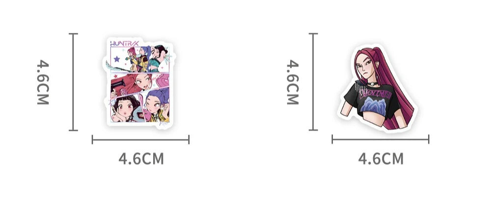 74pcs Kpop Demon Hunters Stickers Saja Boys Laptop Stickers for Guitar Bicycle Luggage Car Stationery Party Favors Gift