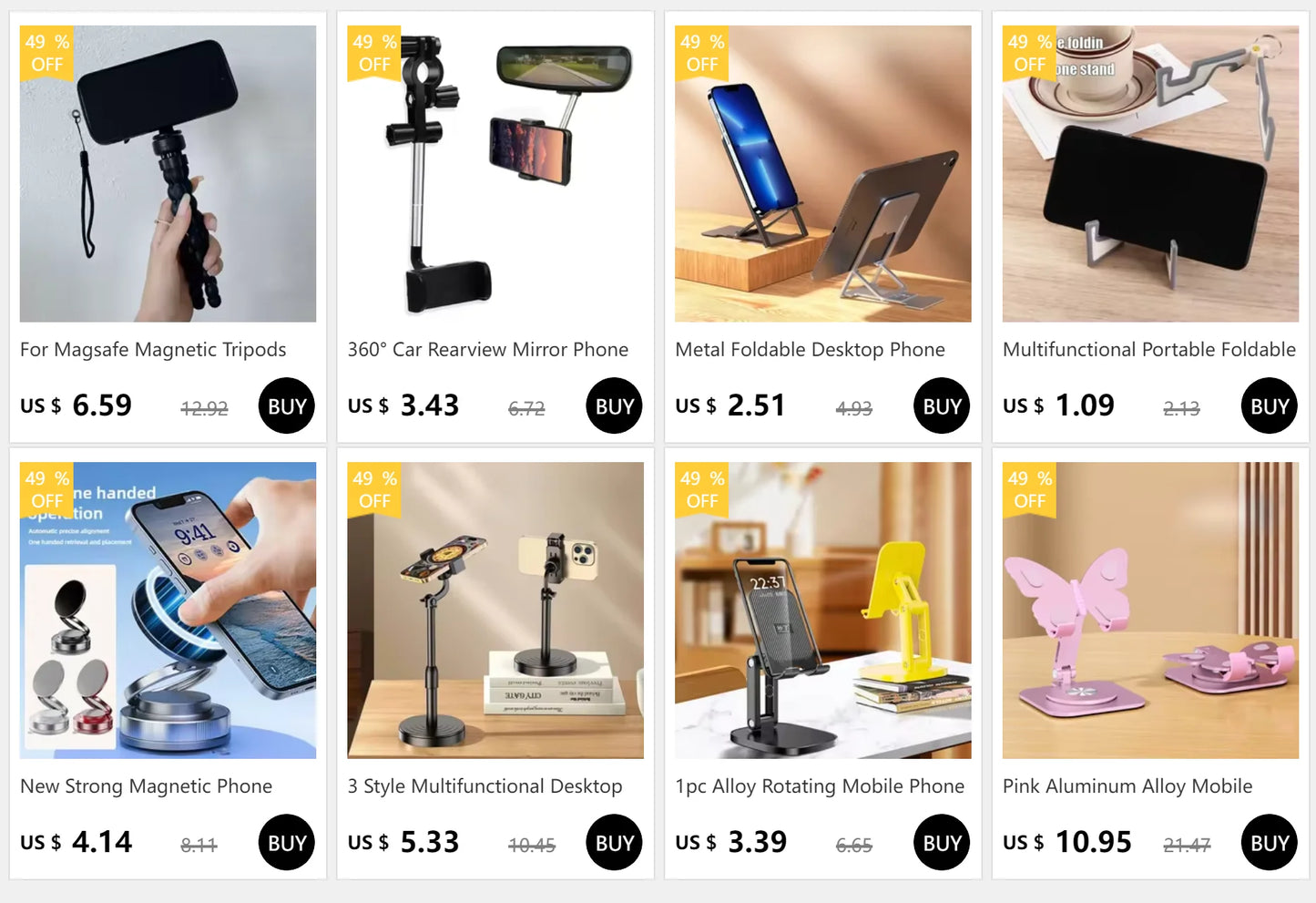 Mobile Phone Fill Flash Lens Ring Light Lamp Portable Clip Three Stop Dimming Mini Durable Practical 10 LED Selfie Ring Beauty