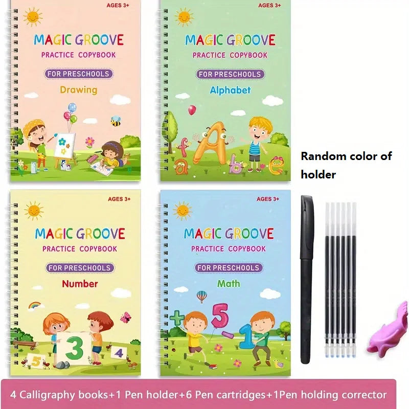 Magic Reusable Practice Copybook For Kids, The Print Handwriting Workbook-Writing Practice Book, For Children, Gifts And Toys