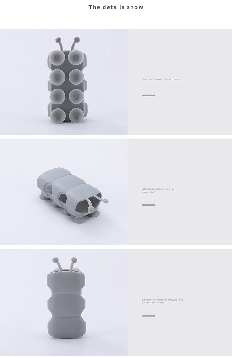 Saugnapfhalterung, Silikon-Duschkopfhalter, wiederverwendbar, abnehmbar, Wandregal mit fester Basis für Badezimmeraccessoires