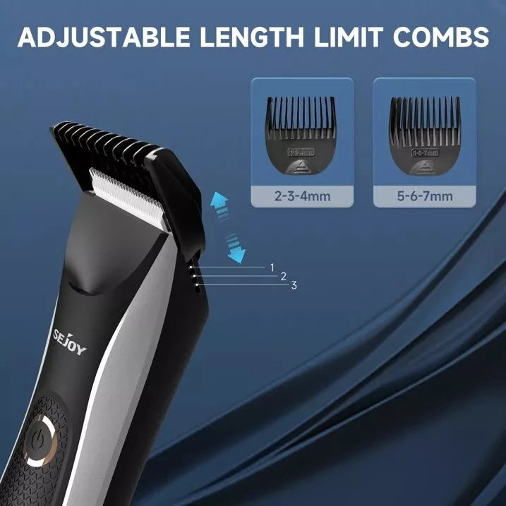Sejoy Professional Hair Clippers Cordless Electric Hair Trimmer Shaving Machine Cool Design Cutting Barber Beard