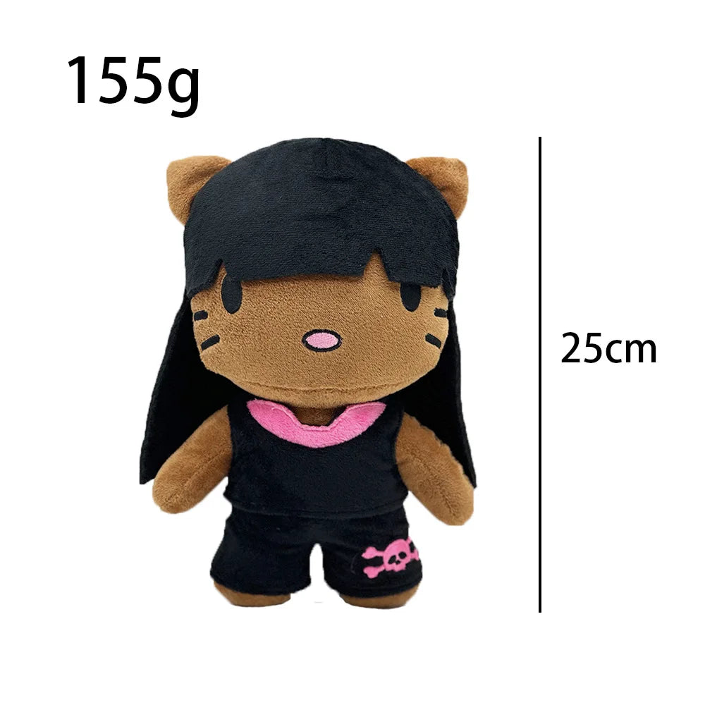 New Hello Kitty Ken Carson Rapper Trippie Taylors Plush Toy Doll with Clothes Stuffed Soft Plush Toys Fans Collect Gifts