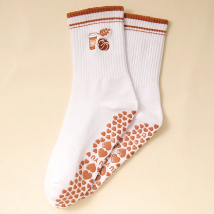 1pairs of women's Pilates socks, soft and comfortable, high elasticity and non restrictive, suitable for all seasons