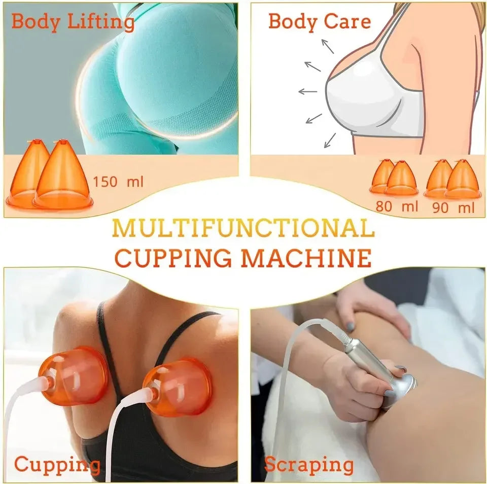 BBL Butt Lifting Colombien MachineVacuum Cup Massager Buttocks Enhancement Breast Enlargement Pumps Suction Therapy
