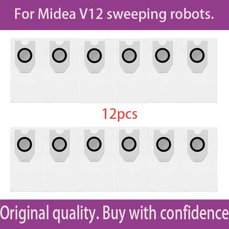 For Midea V12  Eureka J12 Ultra Robot VacuumThe consumables such as the main brush dust bag side brush cloth and filter screen