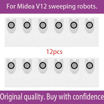 For Midea V12  Eureka J12 Ultra Robot VacuumThe consumables such as the main brush dust bag side brush cloth and filter screen