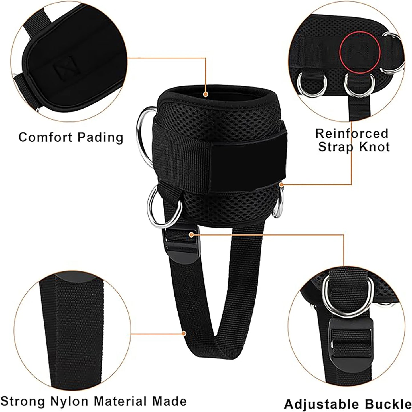 Ankle Straps Resistance Bands Set Fitness Workout Exercise Equipment Ankle Weight Yoga Elastic Fitness Band For Gym Man Woman