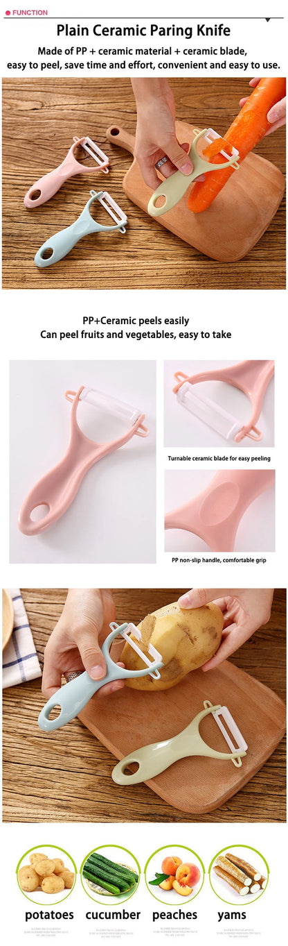 Ceramic Fruit Peeler Kitchen Multi-Function Planer Household Potato Peele Cucumber Carrot Grater