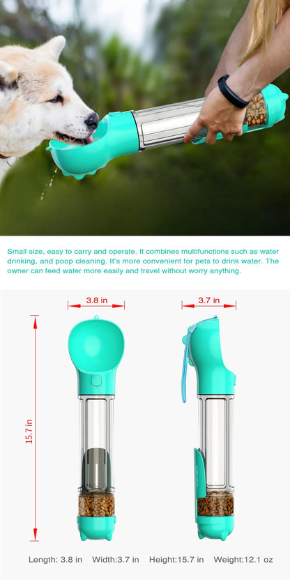 Portable Pet Dog Water Bottle For Small Large Dogs Travel Puppy Cat Drinking Bowl Outdoor Pet Water Dispenser Feeder wiht shovel