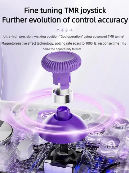 Aolion K20 RGB Wireless Gaming Controller With Charging Dock Gamepad Hall Effect Joystick Trigger For Switch 2/PC/Phone/Switch