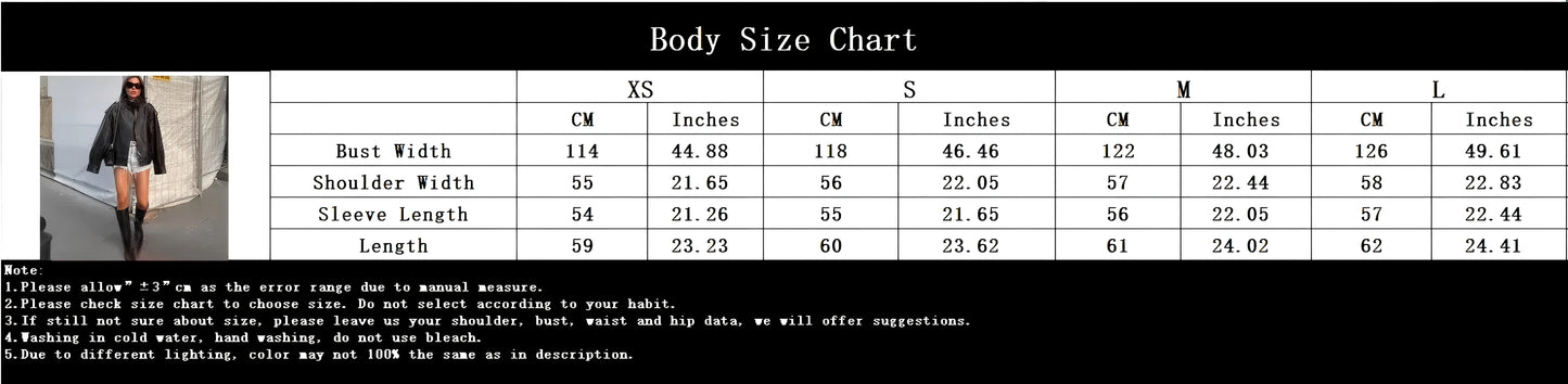 KONDALA Casual Chic Black Leather Jackets Women Long Sleeve Buttons Elastic Oversized Coats Fashion 2026 Spring Streetwear Coats