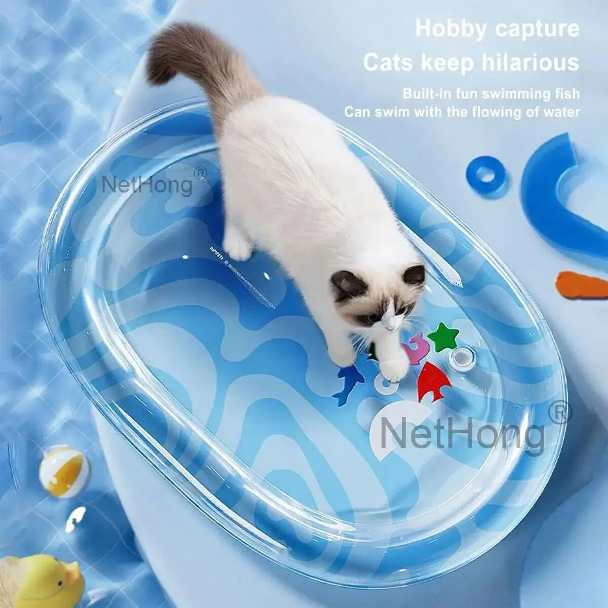 Tummy Time Mat Iatable Summer Cooling Pet Water Bed Cushion For Cats