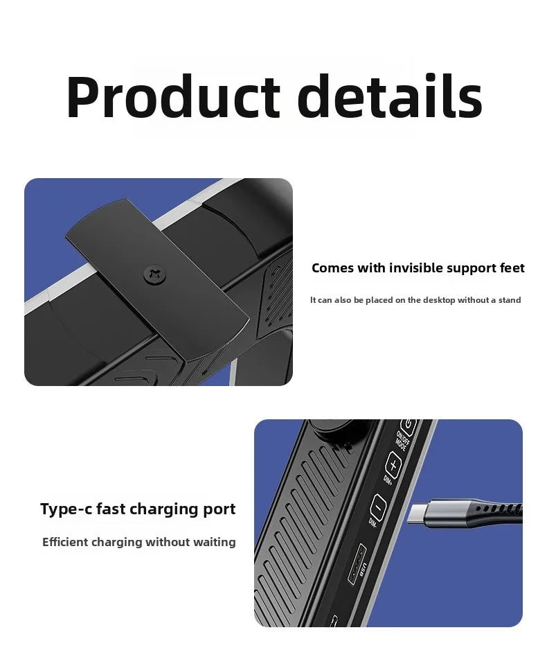 Phone Video Handheld LED Fill Light Selfie Light Phone Video Stabilizer for Camera, Phone, Tiktok, YouTube, Makeup, Video Blog