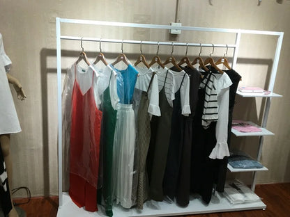 Lightweight Indoor Clothes Hanger Modern Movable Rail Storage Clothes Hanger Drying Space Saving Kledinghangers Home Furniture