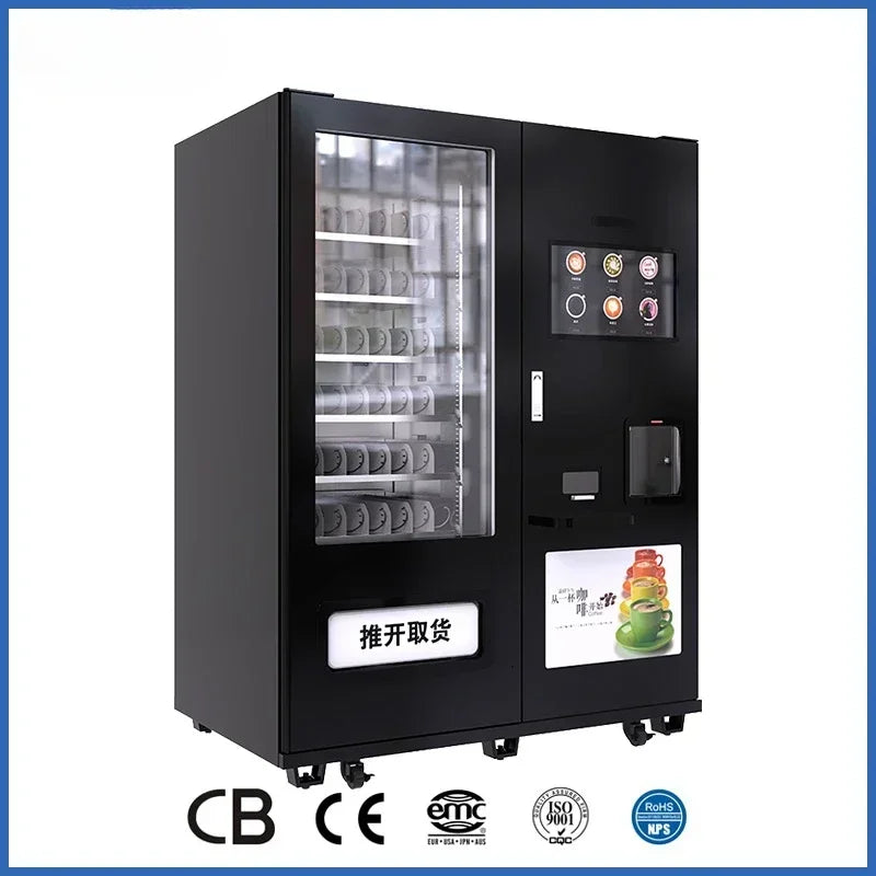 Automatic Coffee Vending Machine Drink Snacks Integrated Commercial with Snack Machines MDB System coffee machines With Grinder