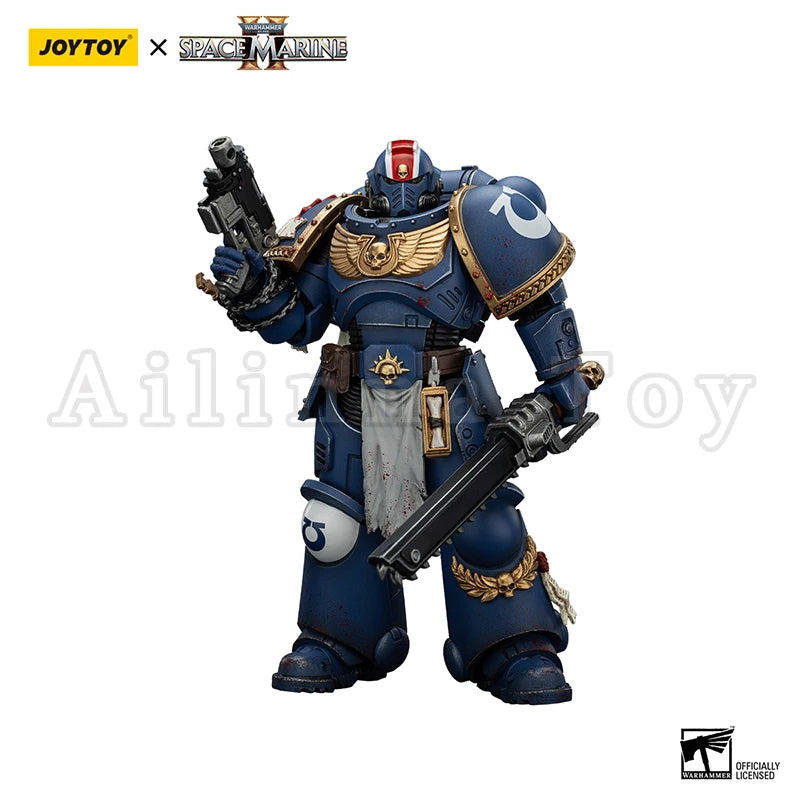 JOYTOY 1/18 Actionfigur 40K Ultramarines Lieutenant Titus Sergeant Gadriel Brother Chairon – Sammleredition