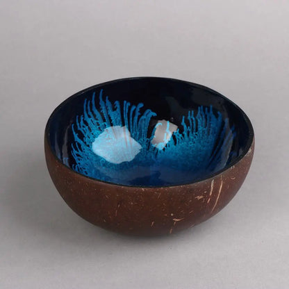 Natural Coconut Shell Bowl Dishes Handmade Kitchen Key Candy Nut Storage Bowl Paint Mosaic Craft Home Decor