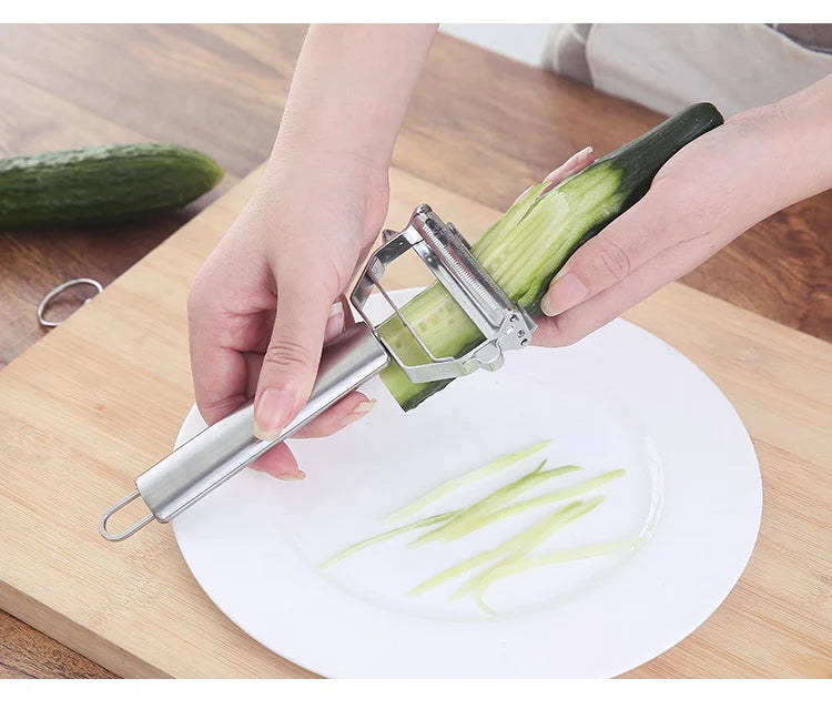 Multifunctional Stainless Steel  Kitchen Peeler Fruit Vegetable Potato Carrot Cucumber Grater Julienne Durable Vegetable Slicer