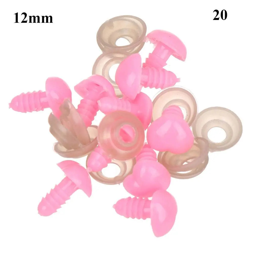 10Pcs Plastic Nose Crafts Doll Triangle Noses Oval Safety Noses Pigs Noses Plush Animal Nose DIY Animals Buttons For Dolls Fox