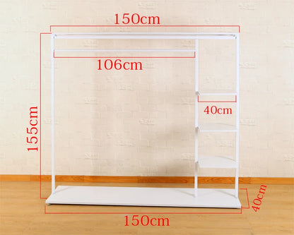 Lightweight Indoor Clothes Hanger Modern Movable Rail Storage Clothes Hanger Drying Space Saving Kledinghangers Home Furniture