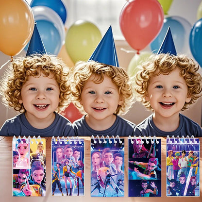 Kpop Demon Coil Notebook Anime Huntrix Book Notebook Decorative Party Gift for Guest Birthday Party Supplies Kpop Warrior