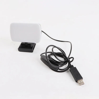 Video Conference Selfie Ring Lamp Light For iPad Laptop PC Webcam Studio LED Dimmable Lighting With Clip For Youtube Live Stream