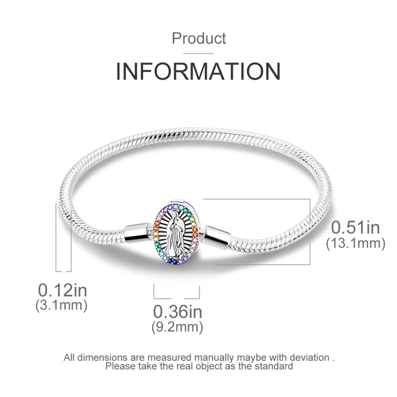 925 Sterling Silver Charm Bracelet - Leaf, Clover, Butterfly & Heart Design | 17-20cm Adjustable