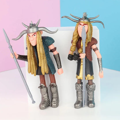 8pcs/set How To Train Your Dragon The Hidden World Toothless Night Fury Mini Anime Figure PVC Action Figures Model Dolls Toys