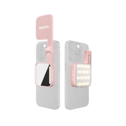 amaran Go Magnetic Phone Selfie Light Rechargeable Portable Light with Mirror for Selfie Makeup Video Conference TikTok Youtube
