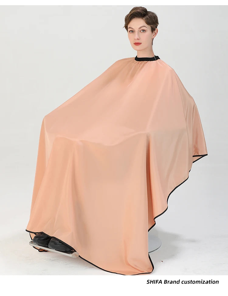 Plus Salon Professional Haircut Shawl Snap Waterproof Hairdresser Hairdressing Apron Barber Hair Cutting Dye Hair Styling Capes