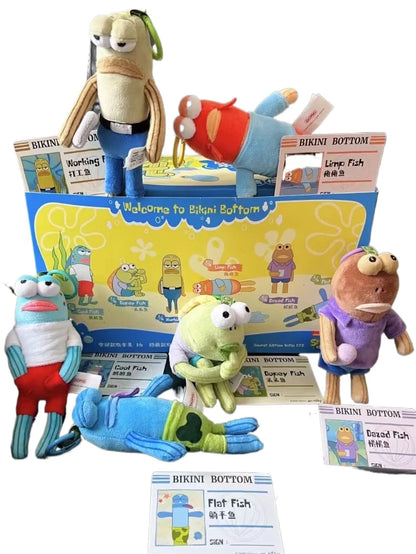 Genuine Bikini Botton Buddies Series Funny Plush Pendant Blind Box Trendy Doll Collection Cartoon Backpack Pendant Surprise Gift