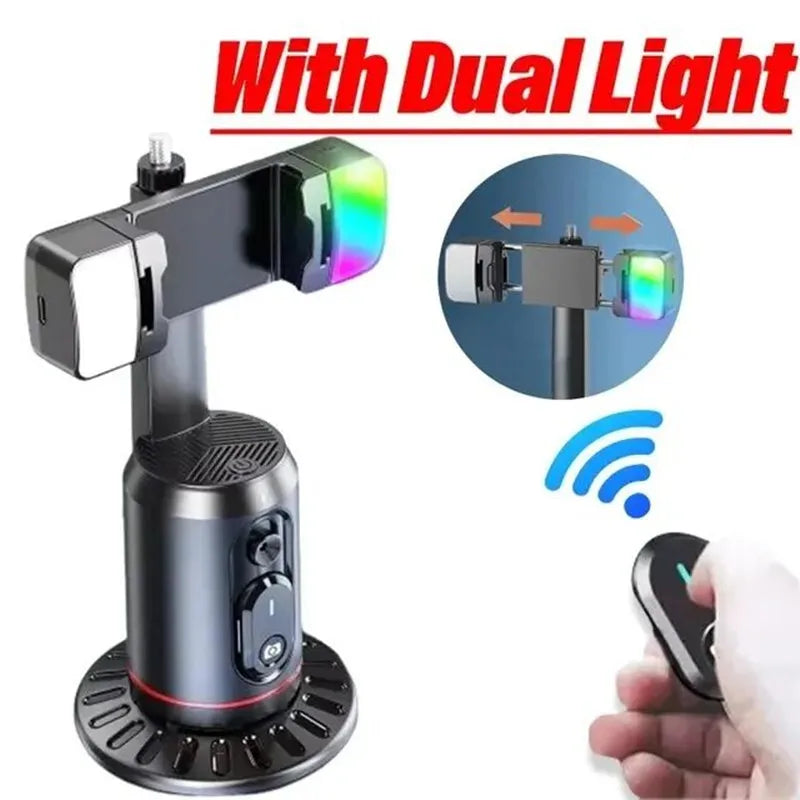 COOL DIER 2026 New 360 Rotation Gimbal Stabilizer, Selfie Stick Tripod Desktop Face Tracking Gimbal for Tiktok Smartphone Live