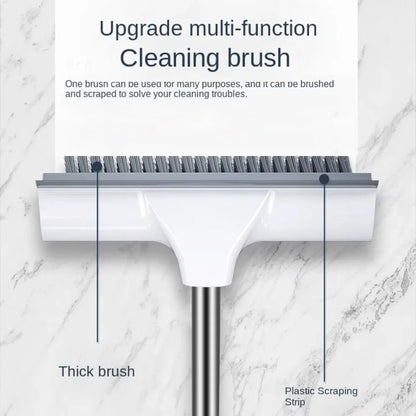 Long Handle Scrub Brush 2 In 1 Floor Scrubber And Squeegee For Cleaning