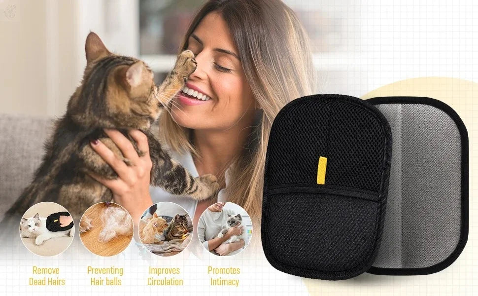 Pet Hair Remover Portable Washable Clothes Hair Dehairing Gloves Pet Cleaning Products Pet Accessories