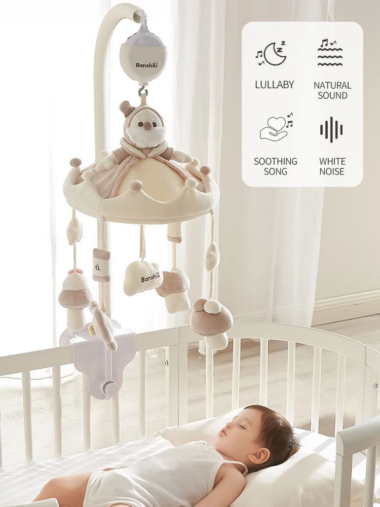 Banshili Music Bed Bell Baby Mobile Cute Cartoon Soothing Boys and Girls Toys Baby Mobile for Crib Baby