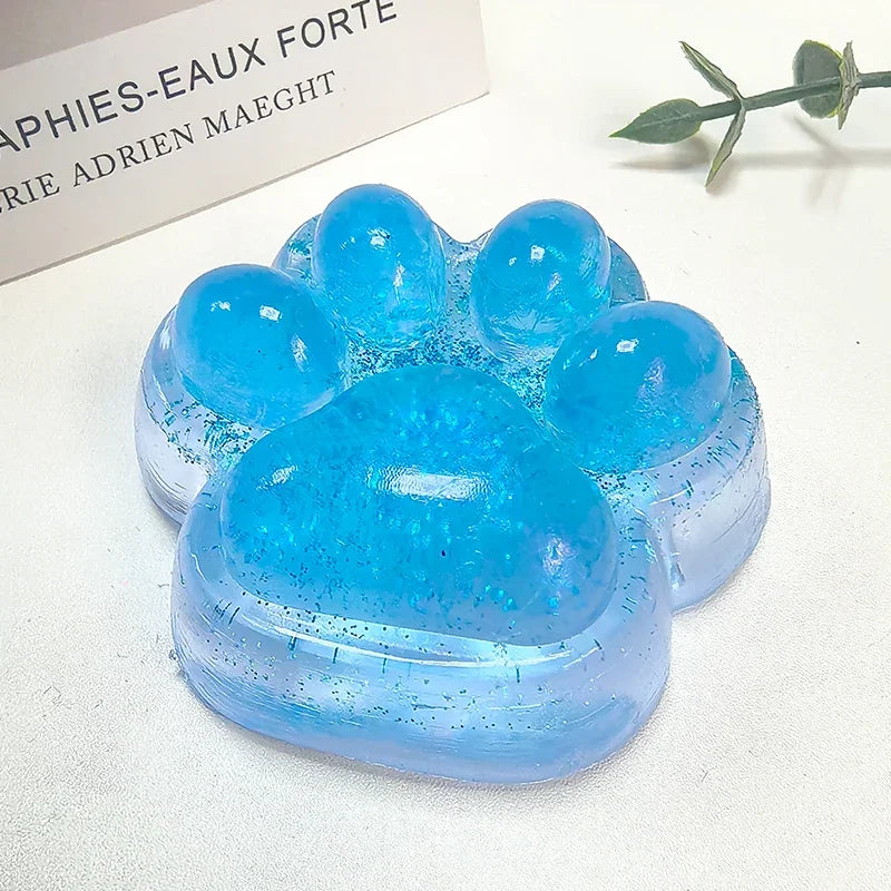 Soft Taba Squishy Cat Paw Fidget Toys  Sensory Stress Relief Toy for Kids Adults Anxiety Relaxation, Squeeze Gift for Friends