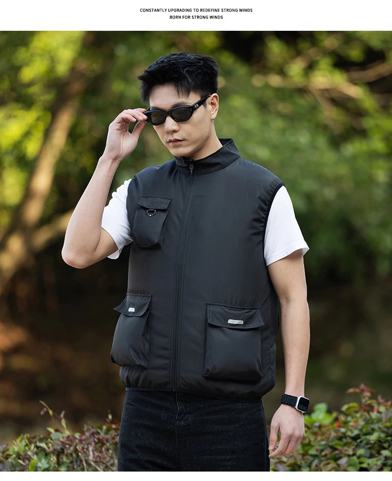 Summer Cooling Fan Workwear, Unisex Short Sleeve, Outdoor Sun Protection & Cooling Vest with Built-in Fans