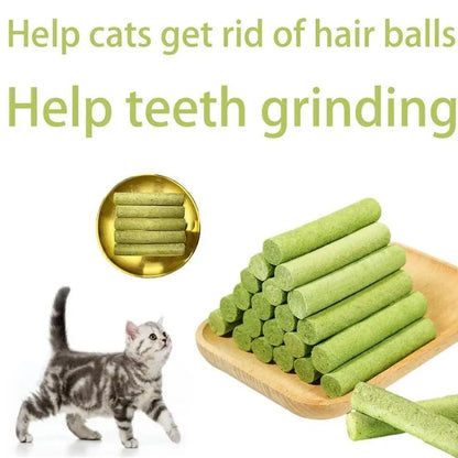 Teething Natural Grass Molar Rod Chew Stic For Cat