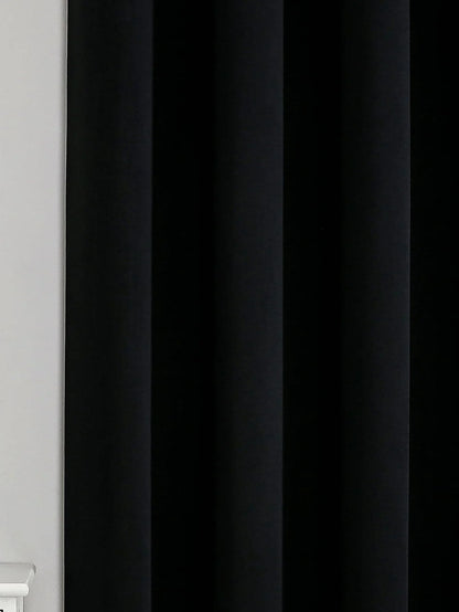 1PC Black High Blackout  Curtains for Living Room Finished Window Curtains for Bedroom
