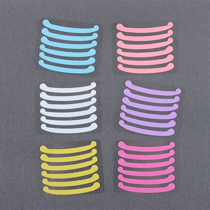 6Pcs Eyelashes Lifting Silicone Stripe Reusable Eye Lashes Lifting Curler Pad Perm Ribbon Eyelash Extension Supplies Makeup Tool