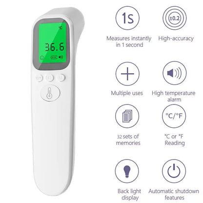 1/2pcs Digital IR Thermometer Forehead Ear Non-Contact Infrared Body Temperature Gun UK