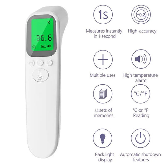 1/2pcs Digital IR Thermometer Forehead Ear Non-Contact Infrared Body Temperature Gun UK