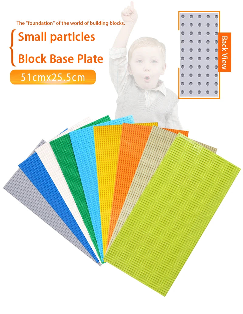 1pcs32 * 64 holes single layer classic block base plate, DIY assembly block wall compatible brand toys Birthday gift gift