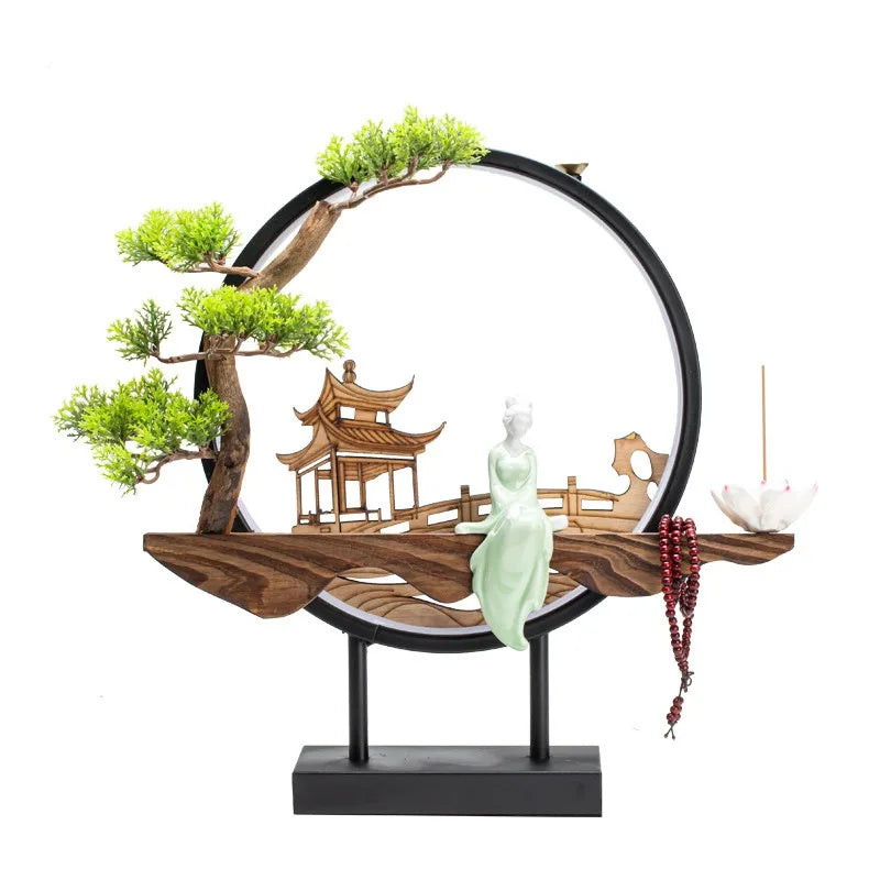 Hot Sell Backflow Incense Burner Home Decor Light Circle for Zen Yoga Meditation home fragrance Aromatherapy Festival Gift