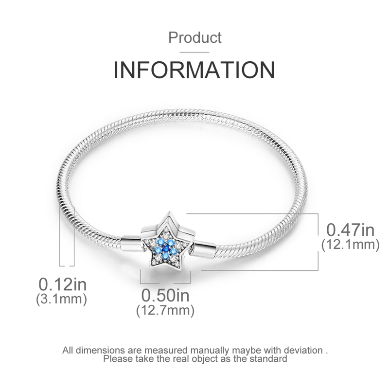 925 Sterling Silver Charm Bracelet - Leaf, Clover, Butterfly & Heart Design | 17-20cm Adjustable