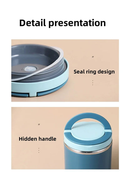 Stainless Steel Insulated Food Jar 630ml/1000ml - Thermal Lunch Box Container for Hot & Cold Food, Kids & Adults